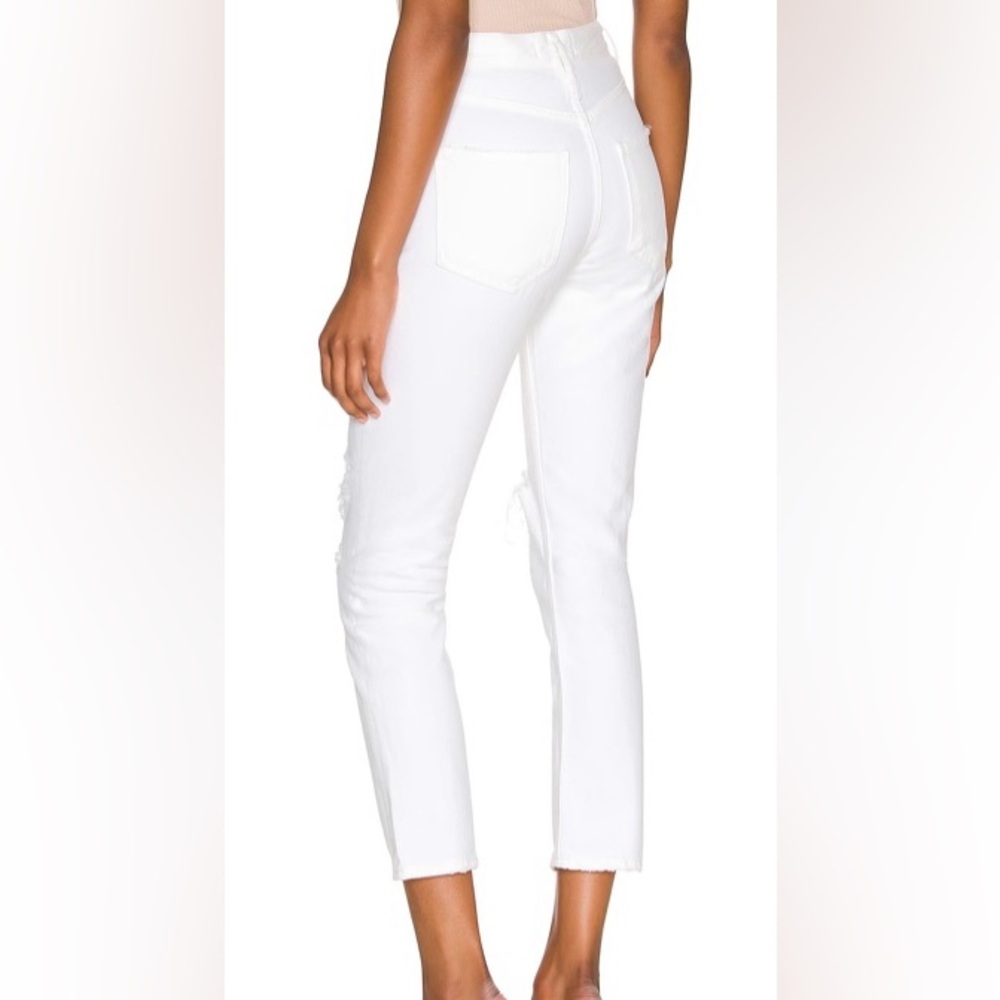 Agolde White Riley Crop High Rise Straight size 27 - Picture 2 of 7